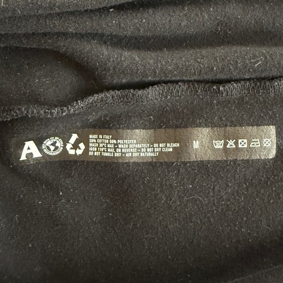 ALYX Visual Black Graphic Print Medium Crewneck Sweatshirt Menswear Designer Top - Picture 6 of 6